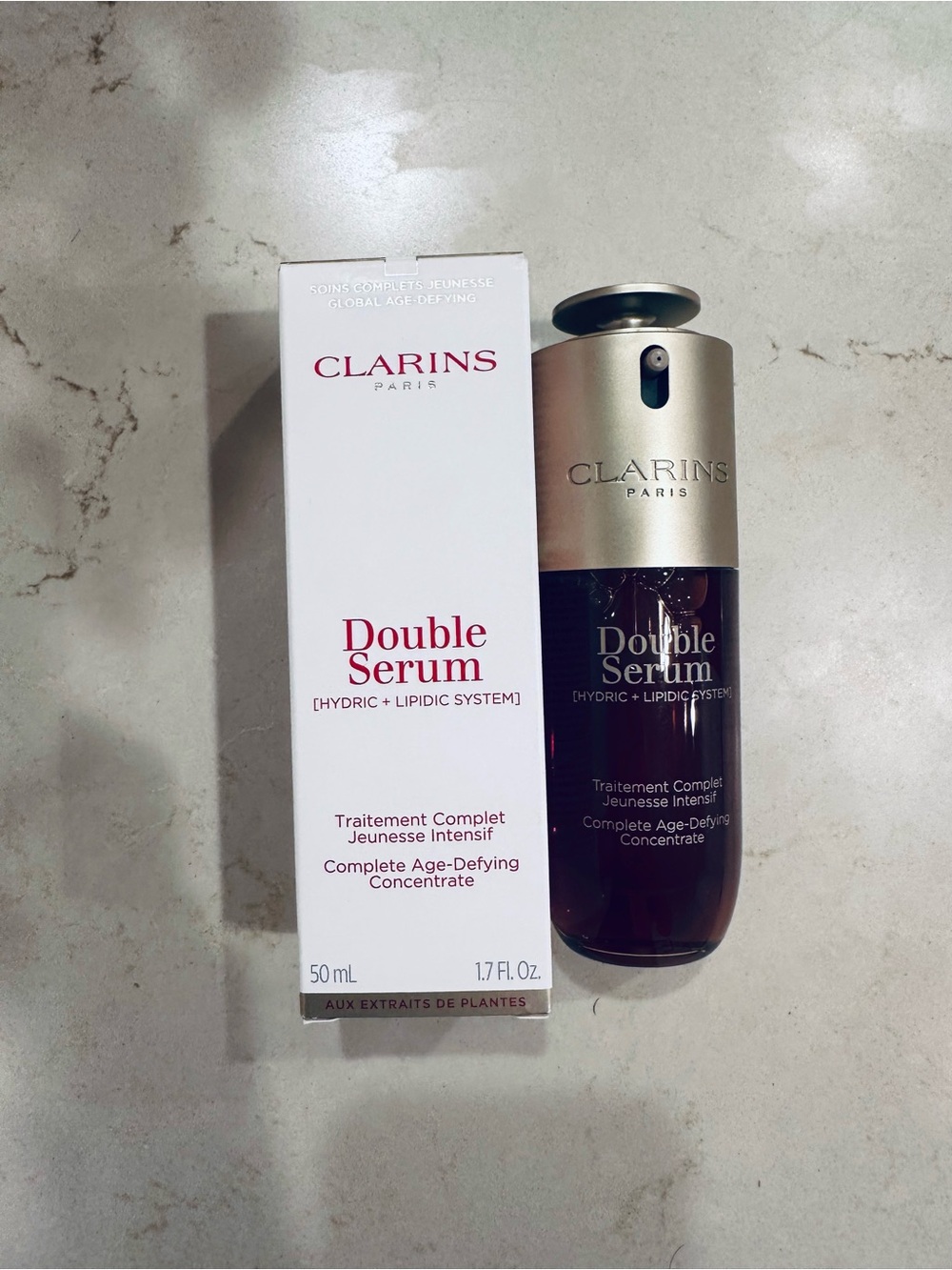 New in box Clarins Double Serum 1.7oz